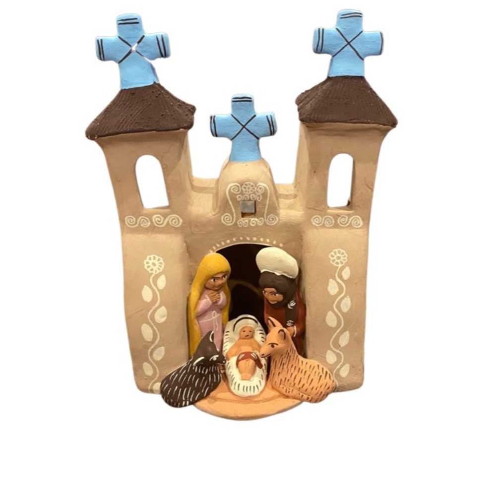 Manger scene that was made in Peru